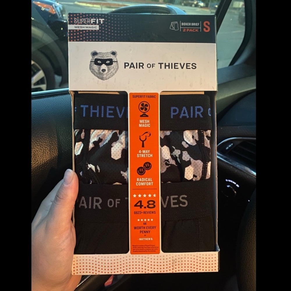 NEW Pair of Thieves Boxer Briefs Small
